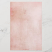 Für Mama Schmetterling Herzförmige Blätter Bouquet Briefpapier (Rückseite)