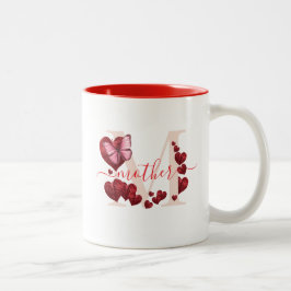 Für Mama Schmetterling Herzförmige Blätter Bouquet Zweifarbige Tasse