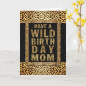 für Mama WILD Geburtstagskäse Karte (Gelbe Blume)