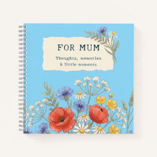 Für Mama Wildblumen Gedanken & Erinnerungen Notizb Notizblock