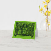 Für Mamaw und Papaw Meowy Weihnachtskatze Magi Karte (Gelbe Blume)