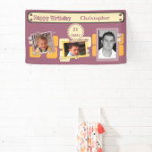 Für Männer 21. Fügen Sie Fotos den Namen burgundy Banner (InSitu)