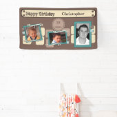 Für Männer 30. Fotos Name braun Party Banner (InSitu)