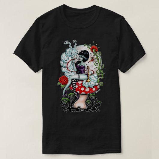 Für Männer Alice in Zombie Land - Schmokin' Katze T-Shirt (Design vorne)