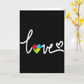 Für Männer Frauen Autismus-Bewusstsein Tee Plus Gr Karte (Gelbe Blume)