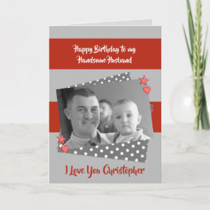 Für Männer Gruß und Graue Geburtstags Foto Gruß Karte