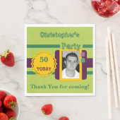 Für Männer heute 50 Foto grün Party Serviette (Beispiel)