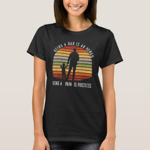 Für Männer ist es eine Ehre, Vater zu sein, Papa G T-Shirt