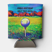 Für Männer maßgeschneidertes Golfspiel Geburtstags Dosenkühler (Vorderseite)