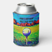 Für Männer maßgeschneidertes Golfspiel Geburtstags Dosenkühler (Kanne Rückseite)