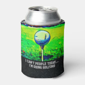 Für Männer maßgeschneidertes Golfspiel Geburtstags Dosenkühler (Kanne Vorderseite)