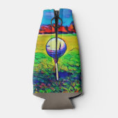 Für Männer maßgeschneidertes Golfspiel Geburtstags Flaschenkühler (Rückseite)