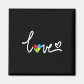 Für Männer Sensibilisierung für Autismus T-Shirt P Magnet (Vorne)