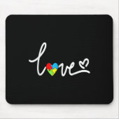 Für Männer Sensibilisierung für Autismus T-Shirt P Mousepad (Vorne)