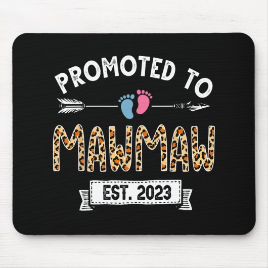 Für Mawmaw Est 2023 Leopard Muttertag Mousepad (Vorne)