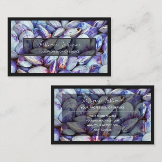 Für Meeresexperten und Meeresfrüchte-Liebhaber Visitenkarte (Vorne/Hinten)