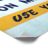 Für mehr Wissen - Benutzen Sie Ihre Bibliothek oft Poster (Ecke)