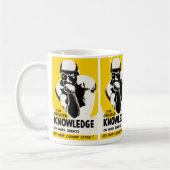 Für mehr Wissen Kaffeetasse (Links)