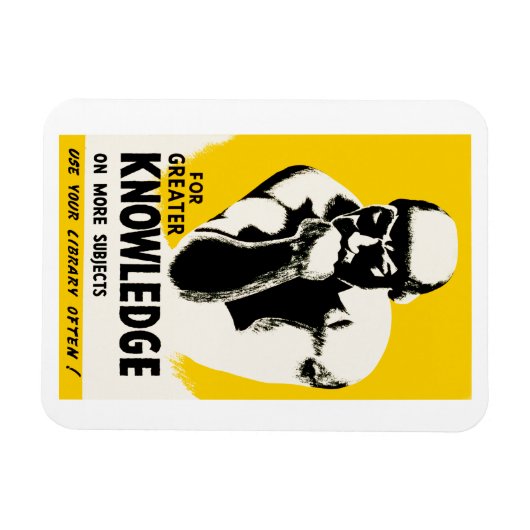 Für mehr Wissen Magnet (Horizontal)