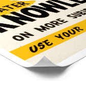 Für mehr Wissen Poster (Ecke)