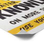 Für mehr Wissen verwenden Sie Ihre Bibliothek oft  Poster (Ecke)