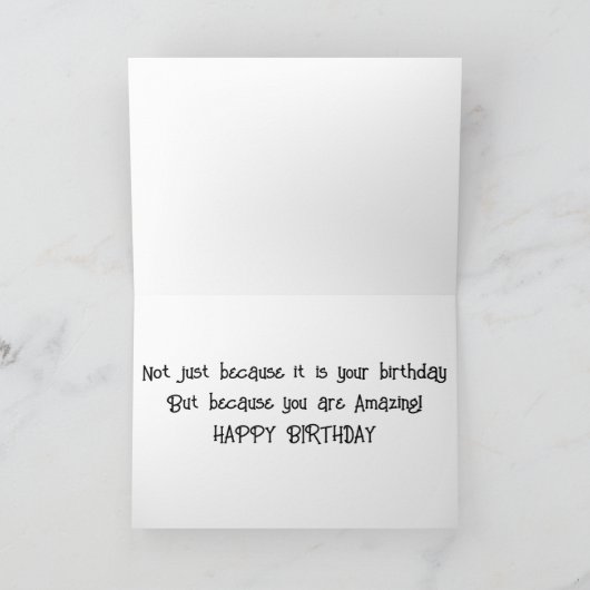 **FÜR MEIN BOSS*** VERDIENT MAN EINEN "GROSSEN GEB KARTE (Innenseite)