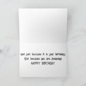 **FÜR MEIN BOSS*** VERDIENT MAN EINEN "GROSSEN GEB KARTE (Innenseite)