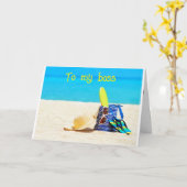 **FÜR MEIN BOSS*** VERDIENT MAN EINEN "GROSSEN GEB KARTE (Gelbe Blume)