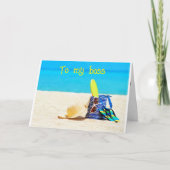 **FÜR MEIN BOSS*** VERDIENT MAN EINEN "GROSSEN GEB KARTE (Vorderseite)