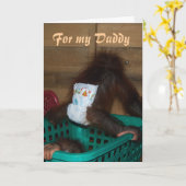 Für mein Daddy Baby in Diapers Karte (Gelbe Blume)