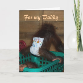 Für mein Daddy Baby in Diapers Karte