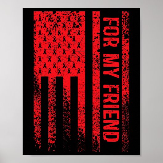 Für mein Freund Blutkrebs Bewusstsein Poster (Vorne)