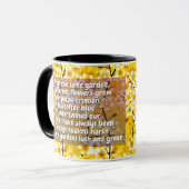 Für mein Gesangsgedicht Geschenk (Name & Monogramm Tasse (Vorderseite Links)