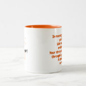 Für mein Gesangsgedicht (Name & Monogramm) Tasse (Mittel)
