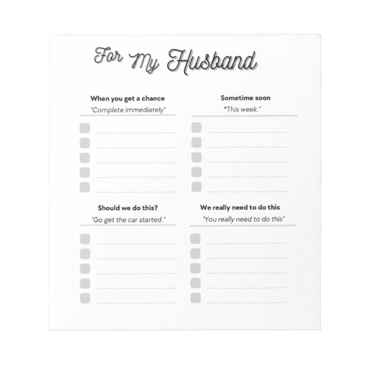 Für mein Handband-Notepad Notizblock (Vorderseite)