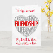 FÜR MEIN HUSBAND AM VALENTINTAG KARTE (Gelbe Blume)