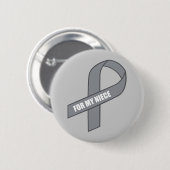 Für mein Nichten-(graues/silbernes Button (Vorne & Hinten)