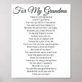 Für mein Oma Poster (Vorne)