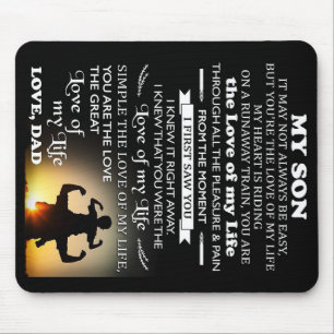 Für mein Sohn-Design Familiendekoration Mousepad