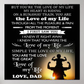 Für mein Sohn-Design| Familiendekoration Poster (Vorne)