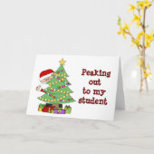 **FÜR MEIN STUDENT** HOFFE, DASS SANTA "GUT FÜR SI KARTE (Gelbe Blume)