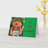 **FÜR MEIN STUDENT** HOFFE, DASS SANTA "GUT FÜR SI KARTE (Gelbe Blume)