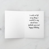 FÜR **MEIN VATER*** VON IHRER TOCHTER AM GEBURTSTA KARTE (Innenseite)