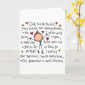 FÜR **MEIN VATER*** VON IHRER TOCHTER AM GEBURTSTA KARTE (Gelbe Blume)