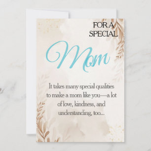 „Für meine besondere Mutter – Rücksichtsvolles Dan Einladung