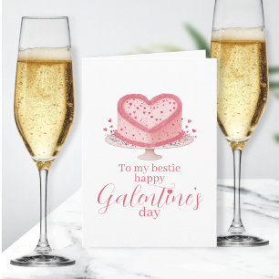 Für meine beste Freundin, Happy Galentines Day Feiertagskarte