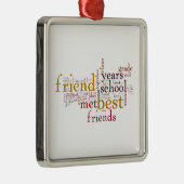 **FÜR MEINE BESTE FREUNDIN** METALLORNATION ORNAMENT AUS METALL (Rechts)