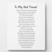 Für meine beste Freundschaft Fotoplatte (Vorderseite)