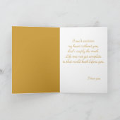 Für meine Braut: Welt, bevor Sie kardieren Karte (Innenseite)