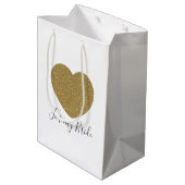 Für meine Brautgeschenktasche Mittlere Geschenktüte (Rückseite Schrägansicht)